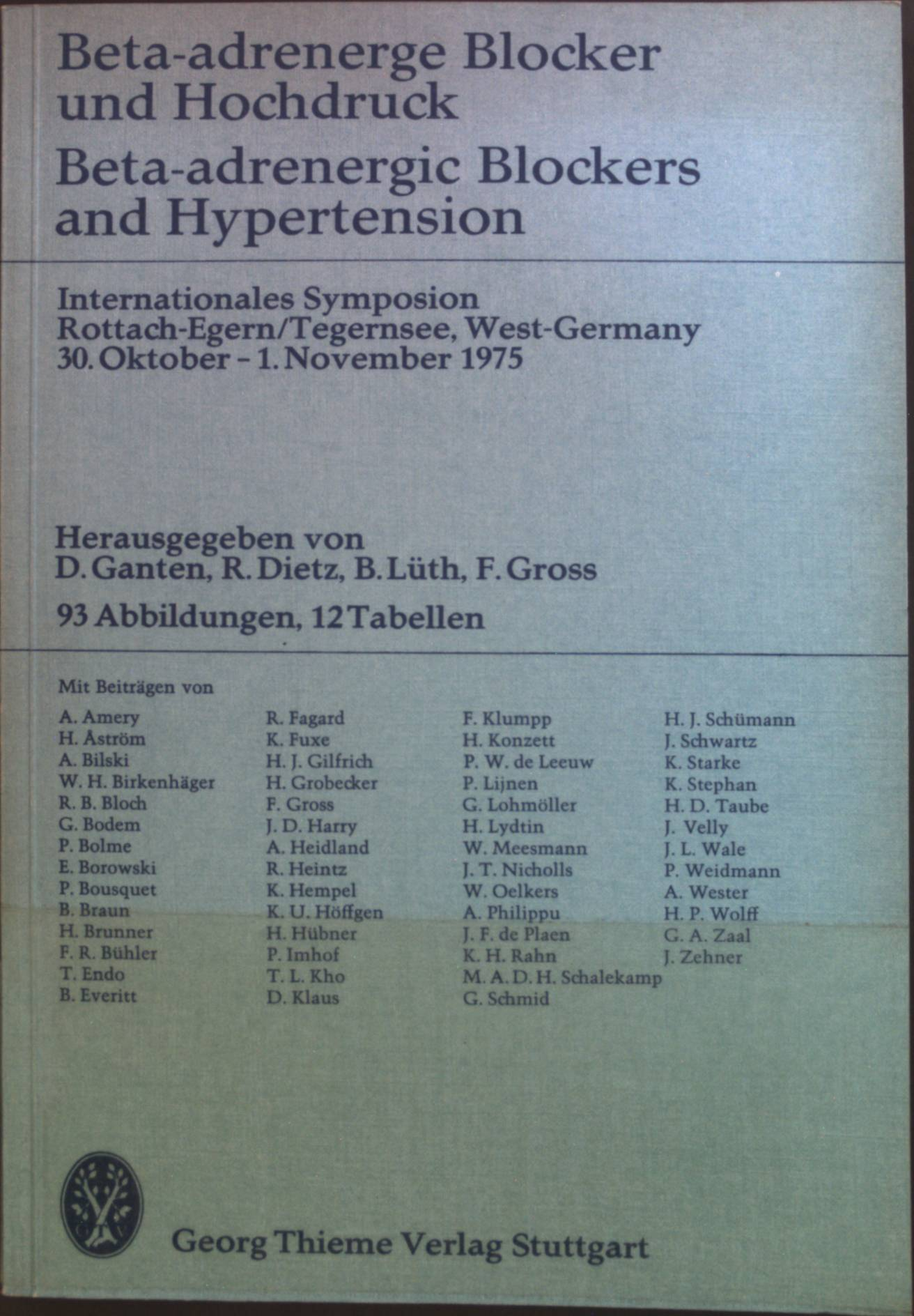 Hg. Ganten, Dietz, Lütz , Gross