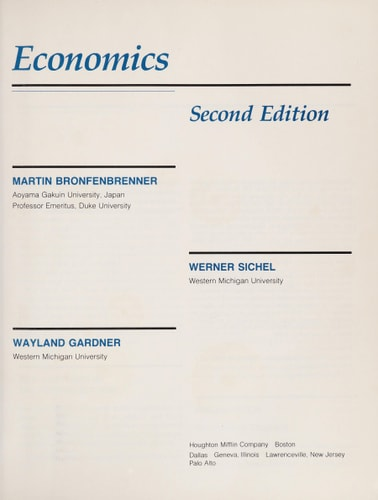 Bronfenbrenner, Sichel, Gardner