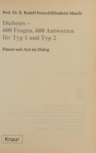 Froesch Rudolf Matelli Elisabetta