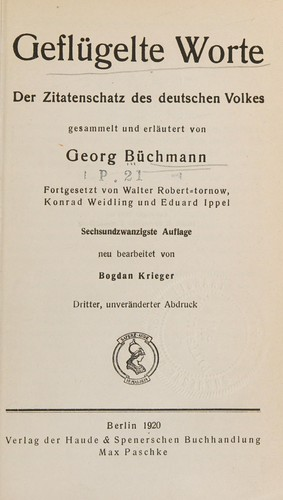 Büchmann Georg