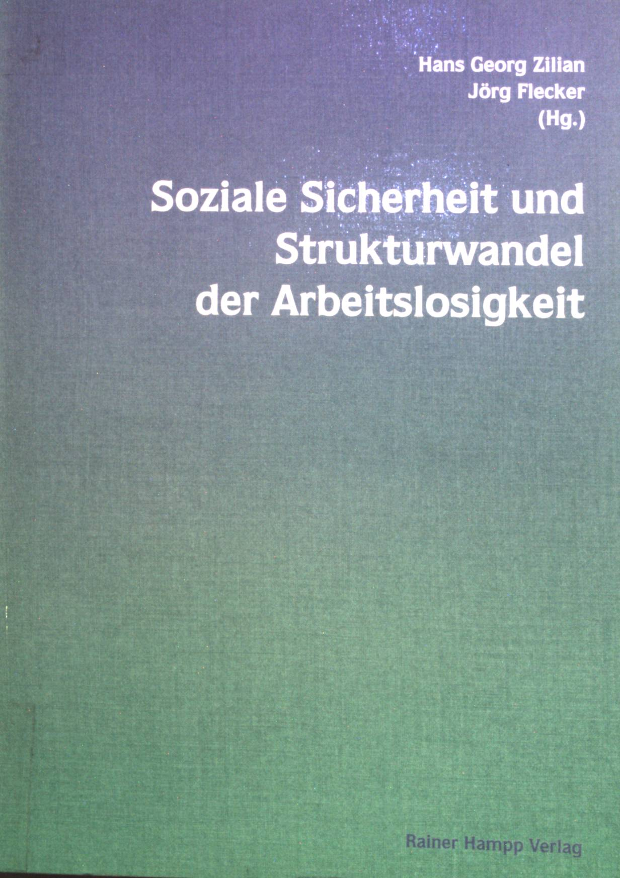 Hans G Zilian, Jörg Flecker (Hg.)