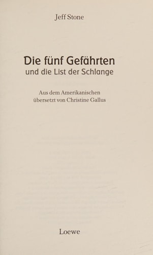 Stone, Jeff, Gallus, Christine