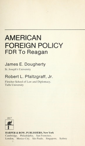 James E. Dougherty, Robert L. Pfaltzgraff jr.