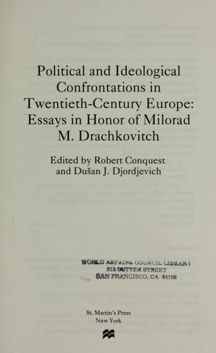 Robert Conquest, Dusan Djordjevich (ed.)