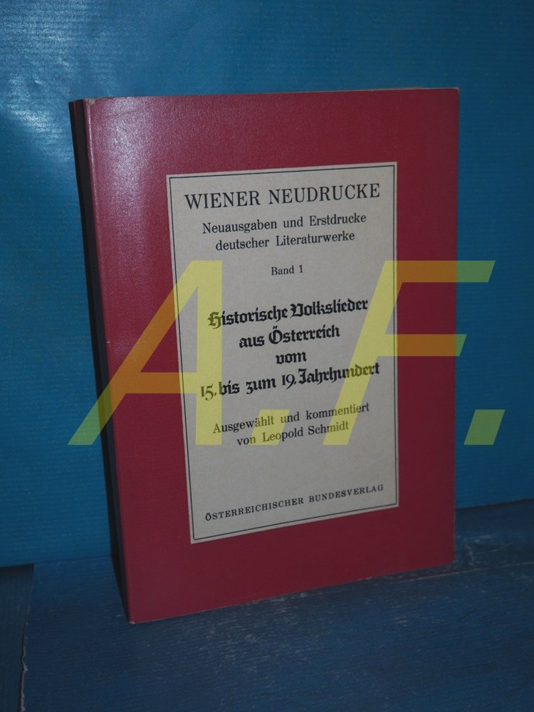 Anton Dörrer, Leopold Schmidt (Hg.)