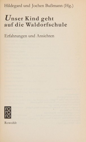 Hildegard und Jochen Bußmann (Hg.)