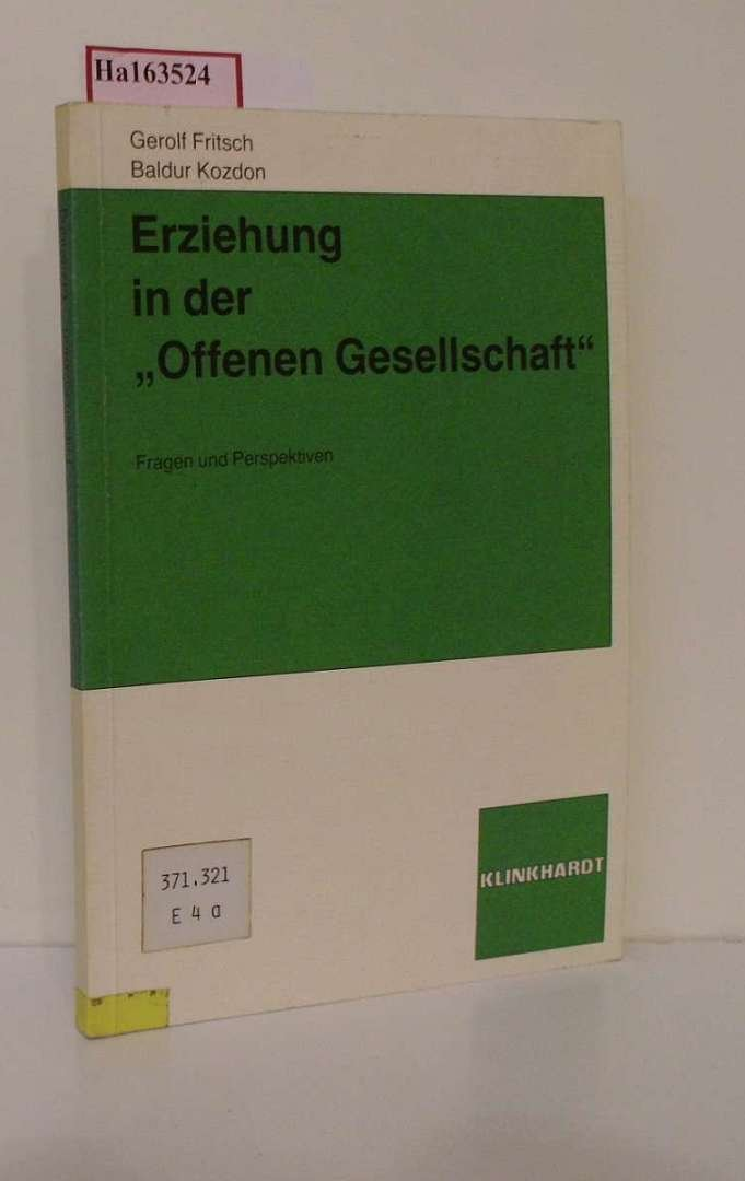 Fritsch, Gerolf Kozdon, Baldur