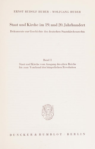 Huber, Ernst Rudolf Huber, Wolfgang