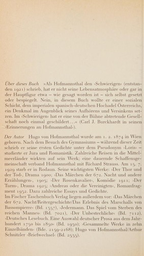 Hofmannsthal Hugo