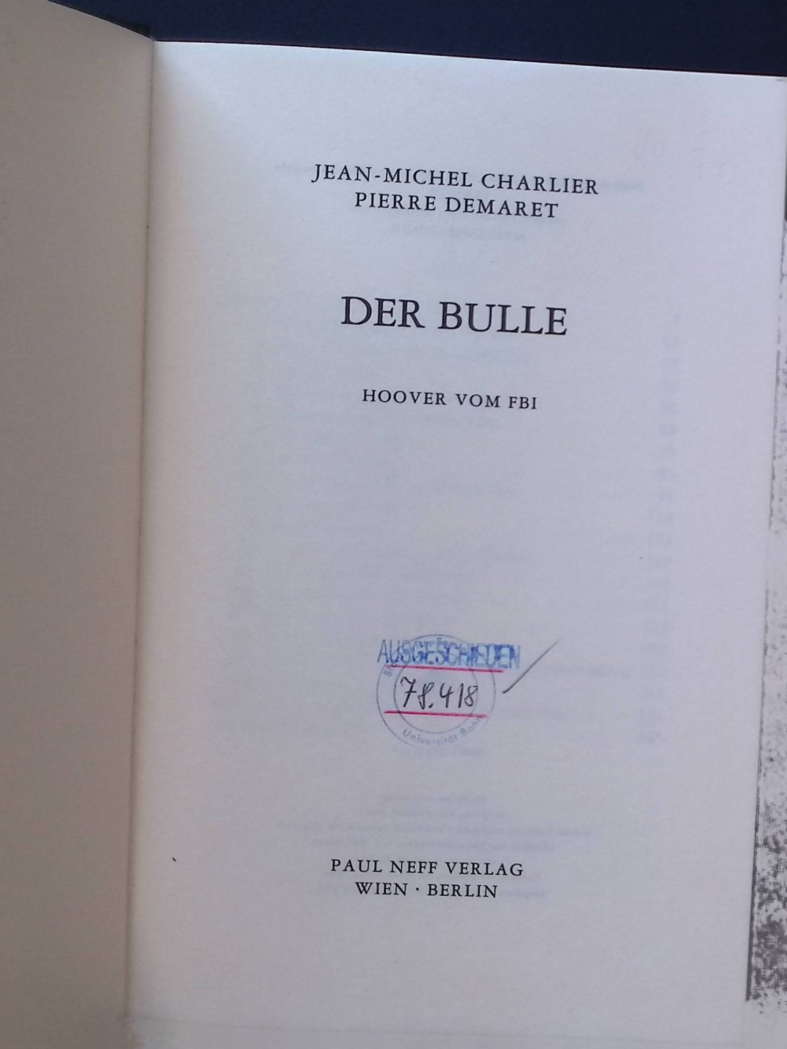 Charlier, Jean-Michel, Demaret, Pierre, Charlier, Jean-Michel