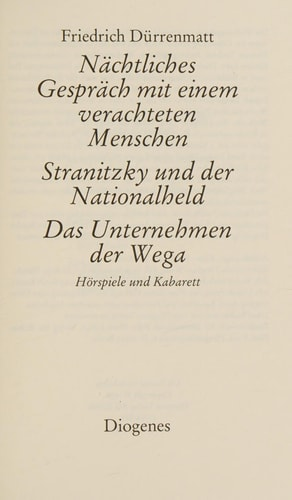 Dürrenmatt, Friedrich