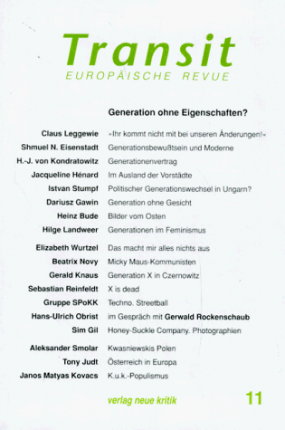 Inst. F. die Wissenschaften vom Menschen (IWM) Wien (Hg.)