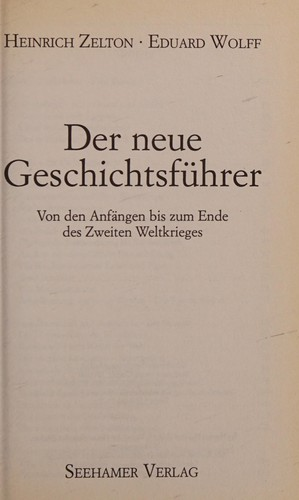 Heinrich Zelton, Eduard Wolf