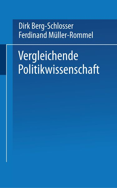 Berg-Schlosser, Dirk,  Müller-Rommel, Ferdinand