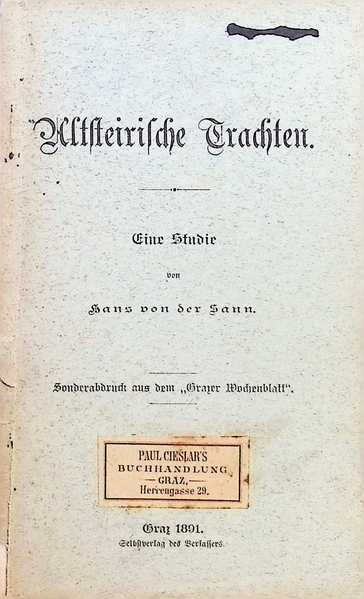 Hans von der Sann (Johann Krainz)