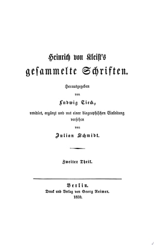 Schmidt Erich Kleist Heinrich von